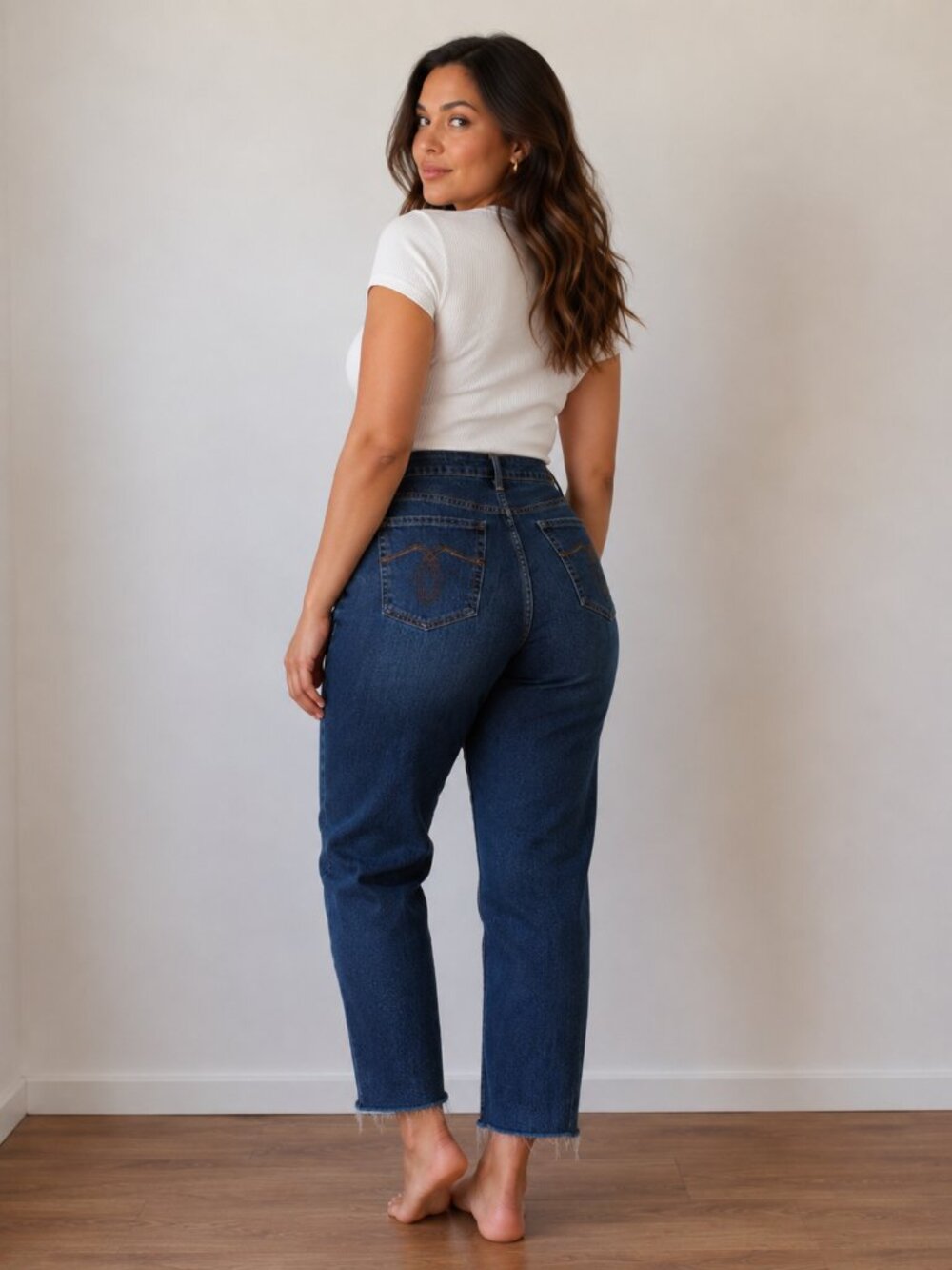 Seven Jeans Size 12 Dark Wash Indigo Straight Leg Boyfriend